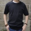 画像4: gicipi (ジチピ) COTTON KNIT TEE ブラック (4)