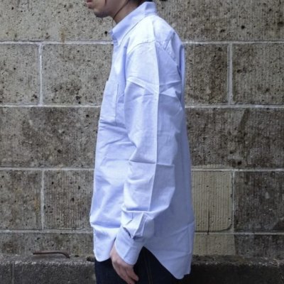 画像2: SERO (セロ) B.D. REGULAR SHIRT OXFORD ブルー