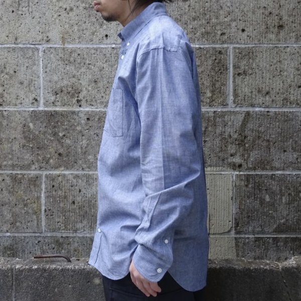 画像5: SERO (セロ) B.D. REGULAR SHIRTS CHAMBRAY インディゴ (5)
