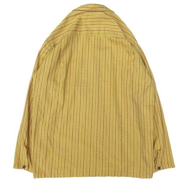 画像2: TWO PALMS (トゥーパームス) L/S with side slit ロバートカフマン ファブリック / Ponderosa plaids オークル ”SAMPLE” (2)