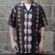 画像1: TWO PALMS (トゥーパームス) S/S Hawaiian Shirt Hula Dolls ブラック (1)