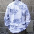 画像3: TWO PALMS (トゥーパームス) L/S Hawaiian collar shirt / Rayon PINEAPPLE MAP ホワイト (3)