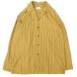 画像4: TWO PALMS (トゥーパームス) L/S with side slit ロバートカフマン ファブリック / Ponderosa plaids オークル ”SAMPLE” (4)