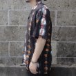 画像2: TWO PALMS (トゥーパームス) S/S Hawaiian Shirt Hula Dolls ブラック (2)