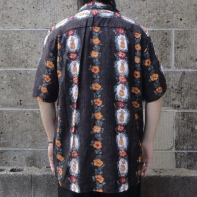 画像3: TWO PALMS (トゥーパームス) S/S Hawaiian Shirt Hula Dolls ブラック