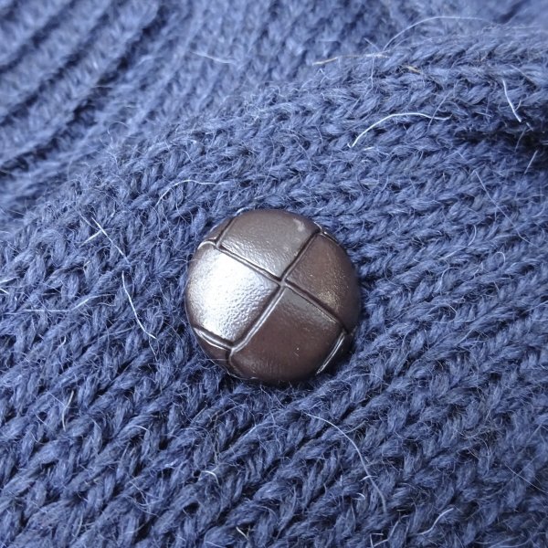 画像4: Mars Knitwear (マーズニットウェア) WILLIAM SHAWL COLLAR ネイビー (4)