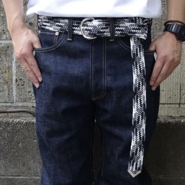 画像5: Brushy Creek Belt & Buckle Co. (ブラッシークリーク) Nylon Web Belt グレー (5)