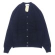 画像1: Mars Knitwear (マーズニットウェア) LAMBSWOOL V-NECK 2PKT CARDIGAN ブラック (1)