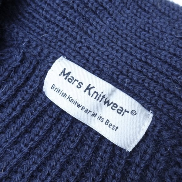 画像3: Mars Knitwear (マーズニットウェア) WILLIAM SHAWL COLLAR ネイビー (3)