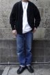 画像5: Mars Knitwear (マーズニットウェア) LAMBSWOOL V-NECK 2PKT CARDIGAN ブラック (5)