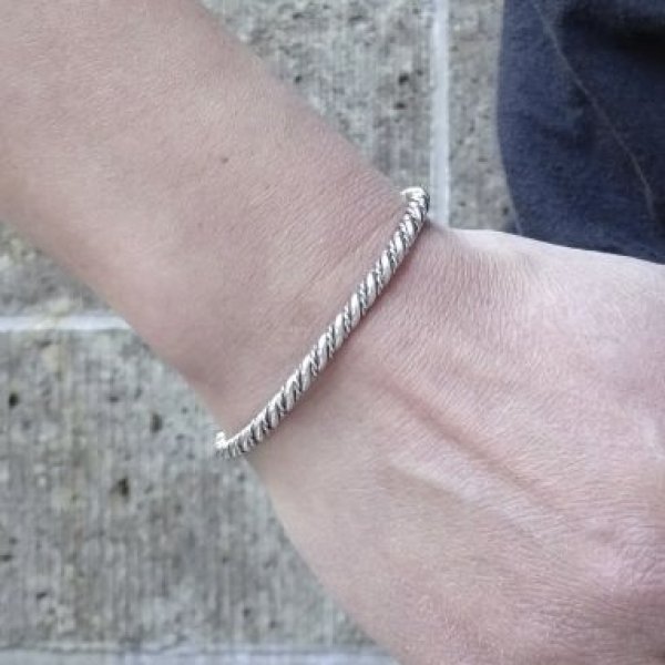 画像4: FIRST AMERICAN TRADERS (ファーストアメリカントレーダーズ) SILVER BLACELET ワイヤー (4)
