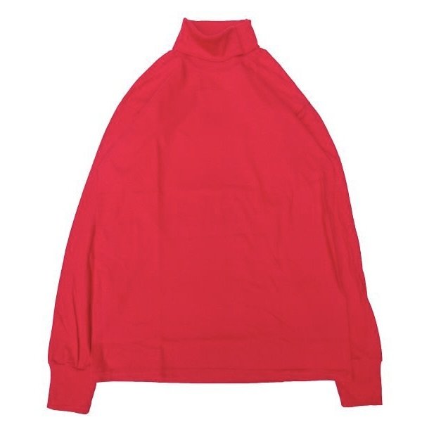 画像1: LIFEWEAR (ライフウェア) LONG SLEEVE TURTLENECK TEE レッド (1)