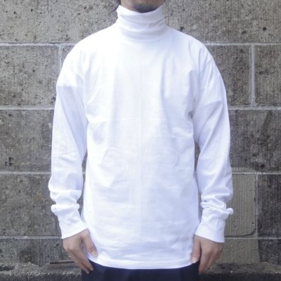 画像1: LIFEWEAR (ライフウェア) LONG SLEEVE TURTLENECK TEE ホワイト