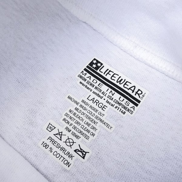 画像3: LIFEWEAR (ライフウェア) LONG SLEEVE MOCK NECK TEE ホワイト (3)