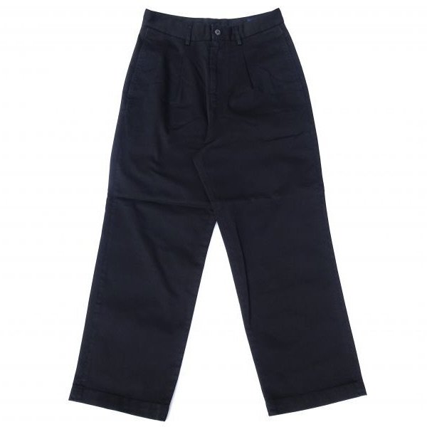 画像1: RICCARDO METHA (リカルドメッサ) 1TUCK WIDE TROUSERS ブラック (1)
