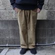 画像6: RICCARDO METHA (リカルドメッサ) 1TUCK WIDE PANTS CORDUROY カーキ (6)