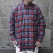 画像4: Deadstock 90's CLEVE (クリーブ) ライトフランネルシャツ D PLAID (4)