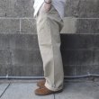 画像6: RICCARDO METHA (リカルドメッサ) 1TUCK WIDE TROUSERS ベージュ (6)