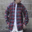画像5: Deadstock 90's CLEVE (クリーブ) ライトフランネルシャツ D PLAID (5)