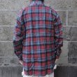 画像7: Deadstock 90's CLEVE (クリーブ) ライトフランネルシャツ D PLAID (7)