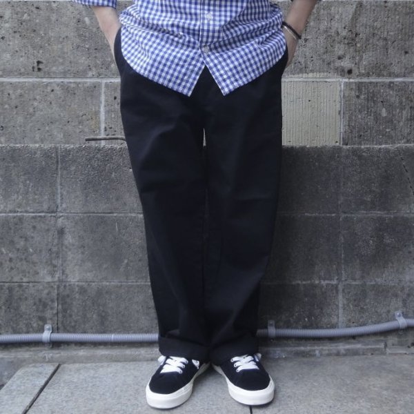 画像5: RICCARDO METHA (リカルドメッサ) 1TUCK WIDE TROUSERS ブラック (5)