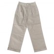画像1: RICCARDO METHA (リカルドメッサ) 1TUCK WIDE TROUSERS ベージュ (1)