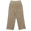 画像2: RICCARDO METHA (リカルドメッサ) 1TUCK WIDE PANTS CORDUROY カーキ (2)