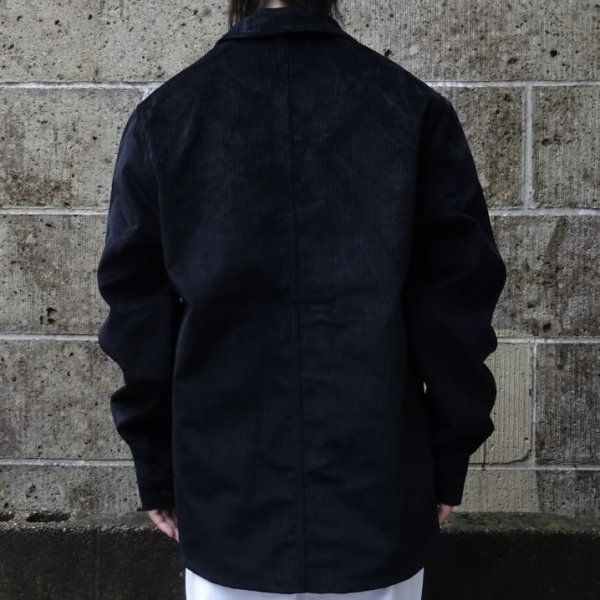 画像8: Le LABOUREUR (ルラブルール) VESTON VELOURS コーデュロイ ブラック (8)