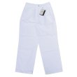 画像1: RICCARDO METHA (リカルドメッサ) 1TUCK WIDE PANTS DRAGON TWILL ホワイト (1)