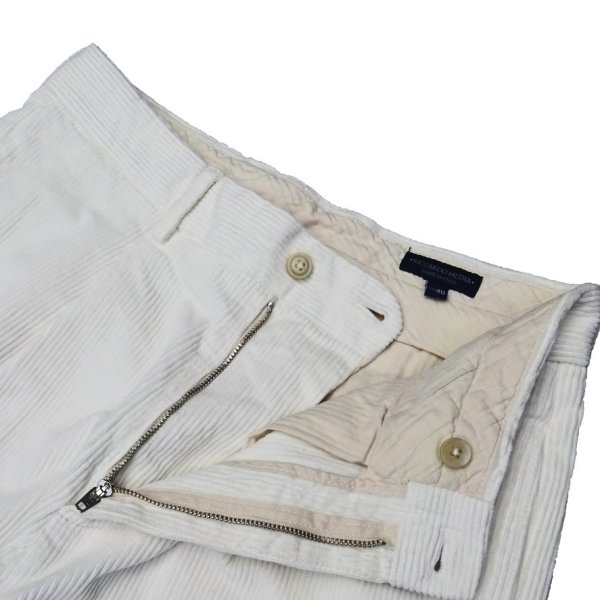 画像5: RICCARDO METHA (リカルドメッサ) 1TUCK WIDE PANTS CORDUROY ナチュラル (5)