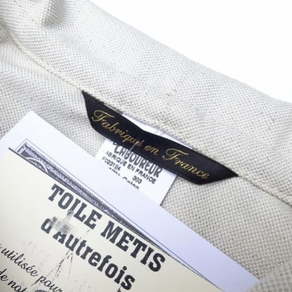 画像4: Le LABOUREUR (ルラブルール) VESTON LIN エクリュ (4)