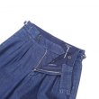 画像4: RICCARDO METHA (リカルドメッサ) 2TUCK BELTLESS TROUSERS デニム ウォッシュ (4)
