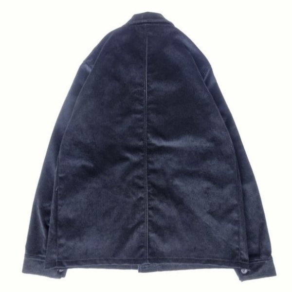 画像2: Le LABOUREUR (ルラブルール) VESTON VELOURS コーデュロイ ブラック (2)