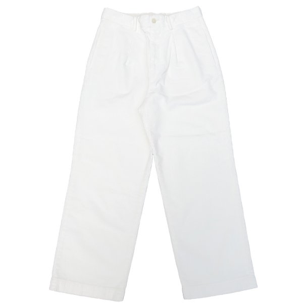 画像1: RICCARDO METHA (リカルドメッサ) 1TUCK WIDE PANTS CORDUROY ナチュラル (1)