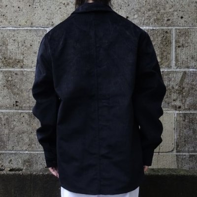 画像3: Le LABOUREUR (ルラブルール) VESTON VELOURS コーデュロイ ブラック