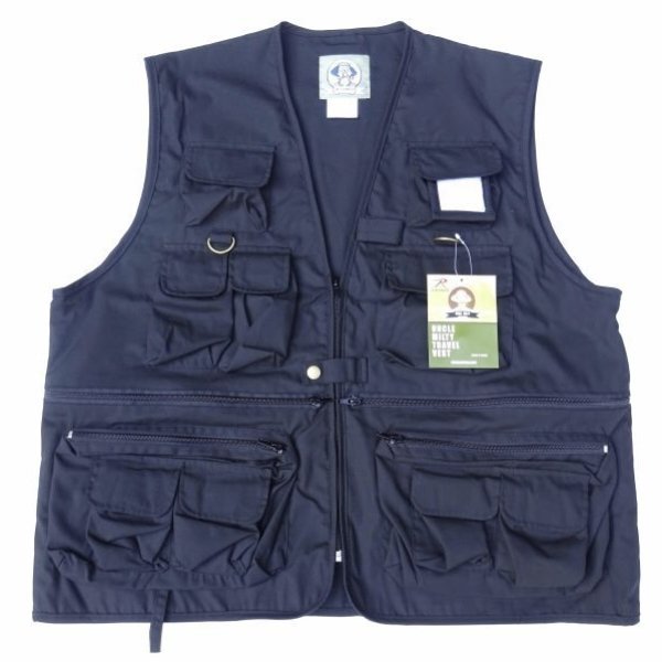 画像1: ROTHCO (ロスコ) UNCLE MILTY TRAVEL VEST ブラック (1)