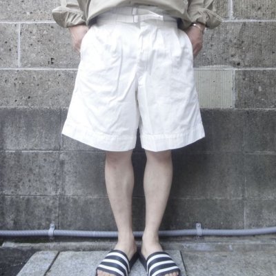 画像1: 80's ITALIAN WHITE GURKHA SHORTS ミントコンディション
