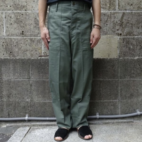 画像8: Deadstock US CIVILIAN ベイカーPT オリーブ (8)