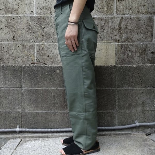 画像9: Deadstock US CIVILIAN ベイカーPT オリーブ (9)