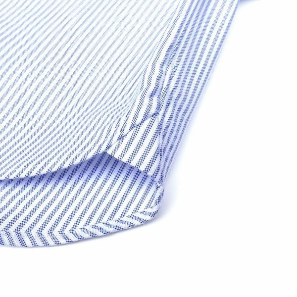 画像5: GAMBERT SHIRT (ギャンバートシャツ) B/D SHIRT OX STRIPE ネイビーストライプ (5)