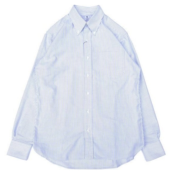 画像1: GAMBERT SHIRT (ギャンバートシャツ) B/D SHIRT OX STRIPE ネイビーストライプ (1)