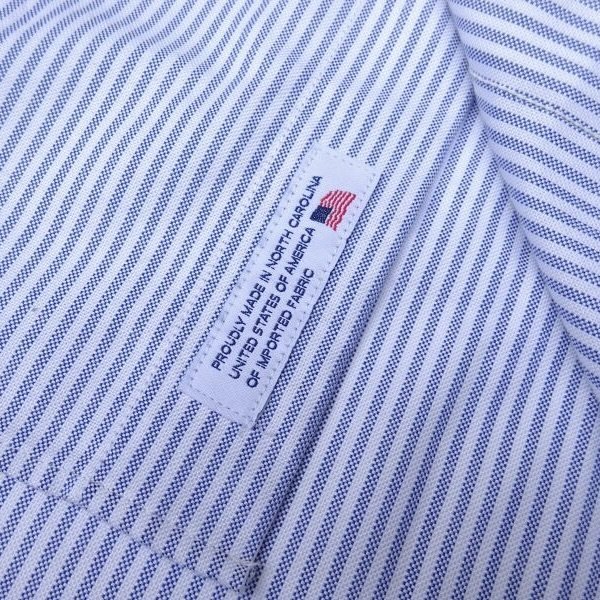 画像4: GAMBERT SHIRT (ギャンバートシャツ) B/D SHIRT OX STRIPE ネイビーストライプ (4)