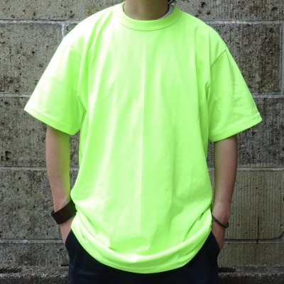 画像1: TEXAS APPAREL & BIG TEES (テキサスアパレル アンド ビッグティーズ) BASIC TEE セーフティグリーン