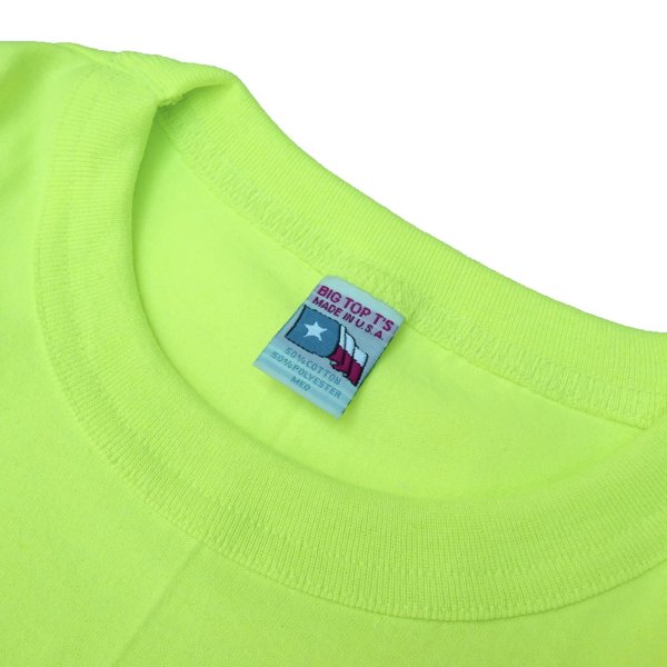 画像3: TEXAS APPAREL & BIG TEES (テキサスアパレル アンド ビッグティーズ) BASIC TEE セーフティグリーン (3)
