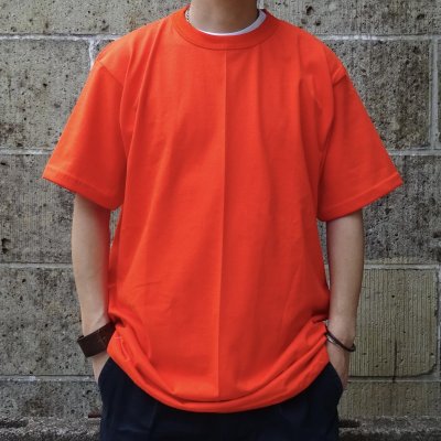 画像1: TEXAS APPAREL & BIG TEES (テキサスアパレル アンド ビッグティーズ) BASIC TEE オレンジ