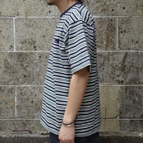 画像7: THOUSAND MILE (サウザンドマイル) SHORT SLEEVE T-SHIRT BORDER グリーンボーダー (7)