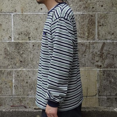 画像2: THOUSAND MILE (サウザンドマイル) LONG SLEEVE T-SHIRT BORDER グリーンボーダー