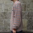 画像7: THOUSAND MILE (サウザンドマイル) LONG SLEEVE T-SHIRT BORDER ブラウンボーダー (7)