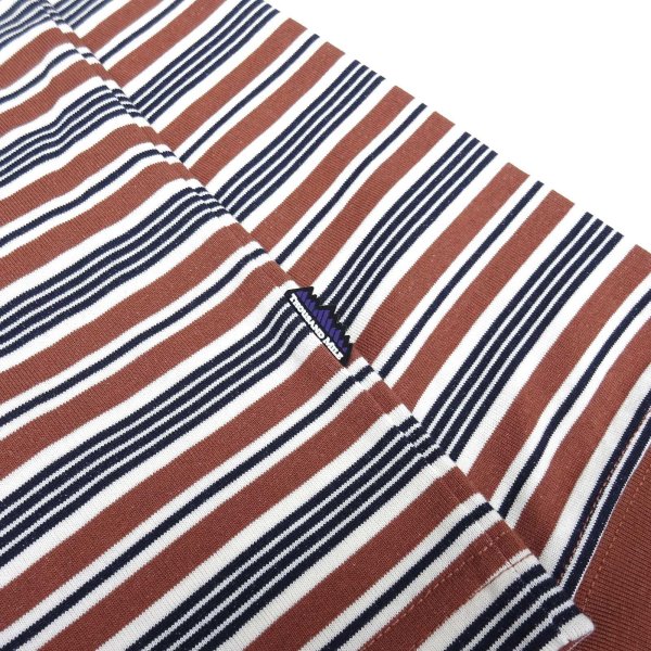 画像5: THOUSAND MILE (サウザンドマイル) LONG SLEEVE T-SHIRT BORDER ブラウンボーダー (5)
