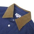 画像3: SERO (セロ) LONG SLEEVE DOUBLE POCKET SHIRT DENIM&CORDUROY インディゴ (3)